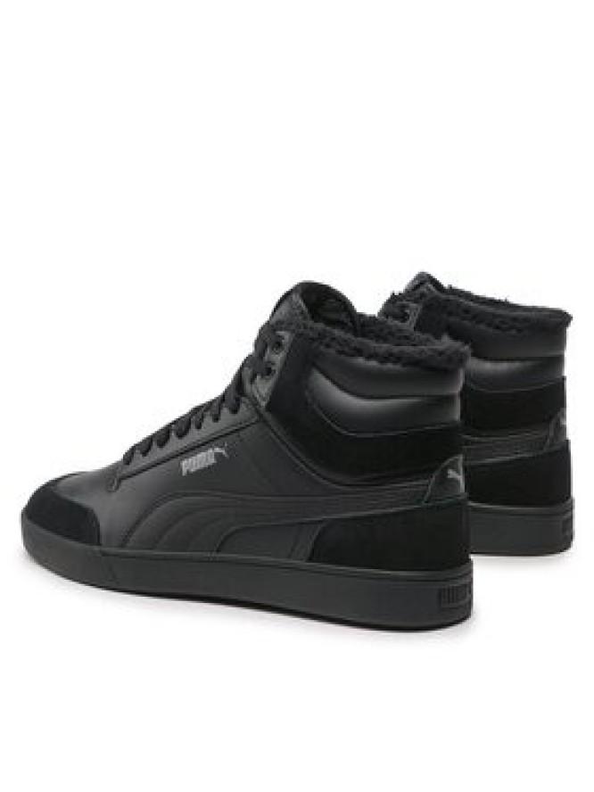 Puma Sneakersy Shuffle Mid Fur 387609 01 Czarny