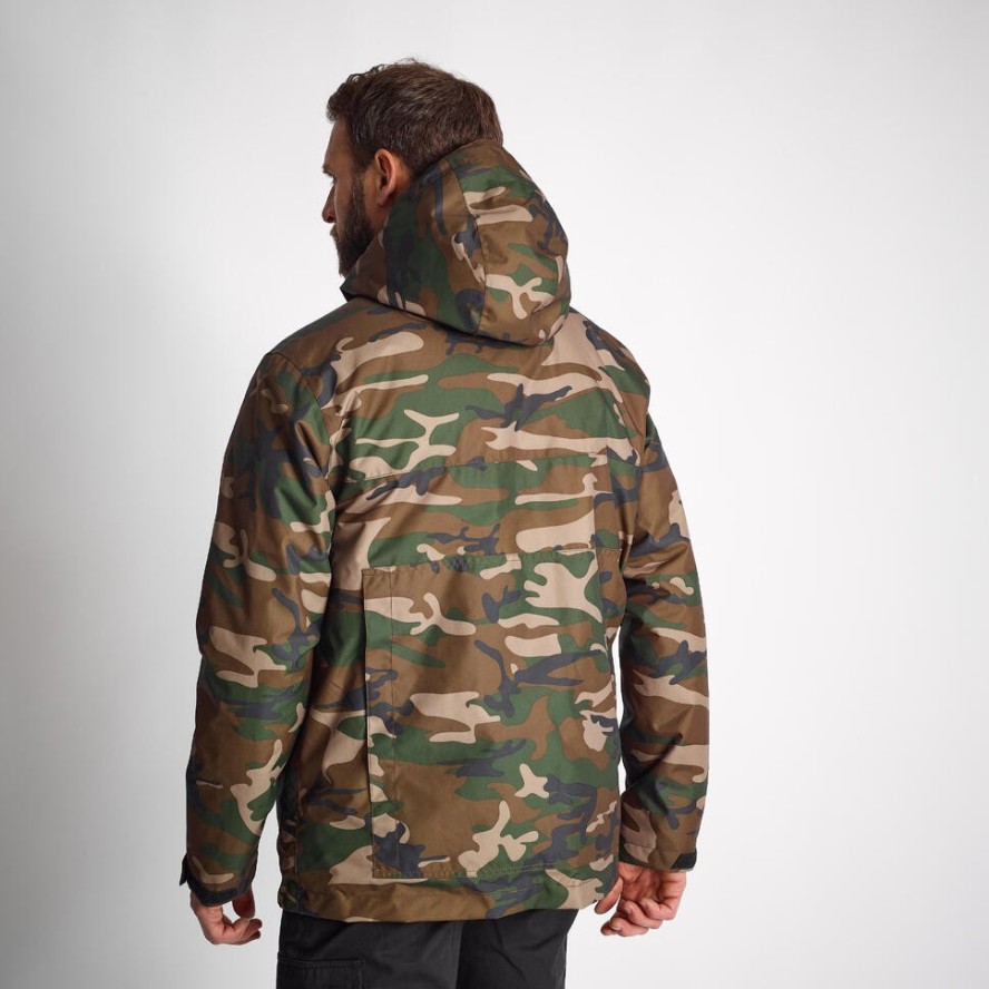 Kurtka Solognac Warm 100 WTP camo woodland