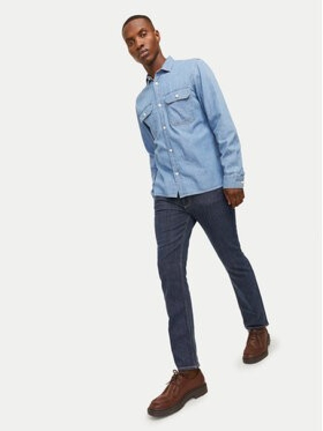 Jack&Jones Jeansy Clark 12261707 Granatowy Regular Fit