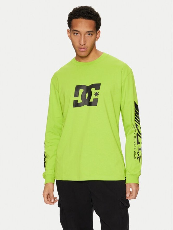 DC Longsleeve Drivers Club ADYZT05406 Zielony Standard Fit