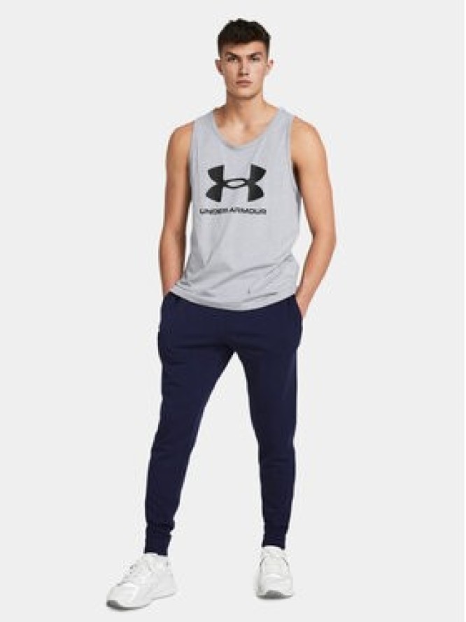 Under Armour Spodnie dresowe Ua Rival Terry Jogger 1380843-410 Granatowy Fitted Fit