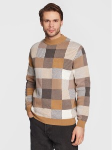 Redefined Rebel Sweter Kane 202085 Beżowy Regular Fit