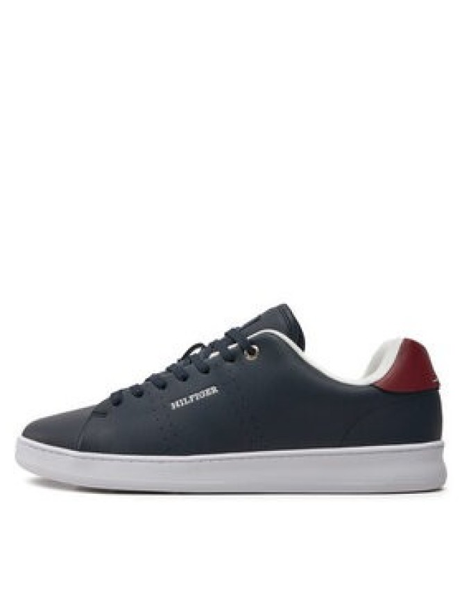 Tommy Hilfiger Sneakersy Court Cupsole Rwb Lth FM0FM04966 Granatowy