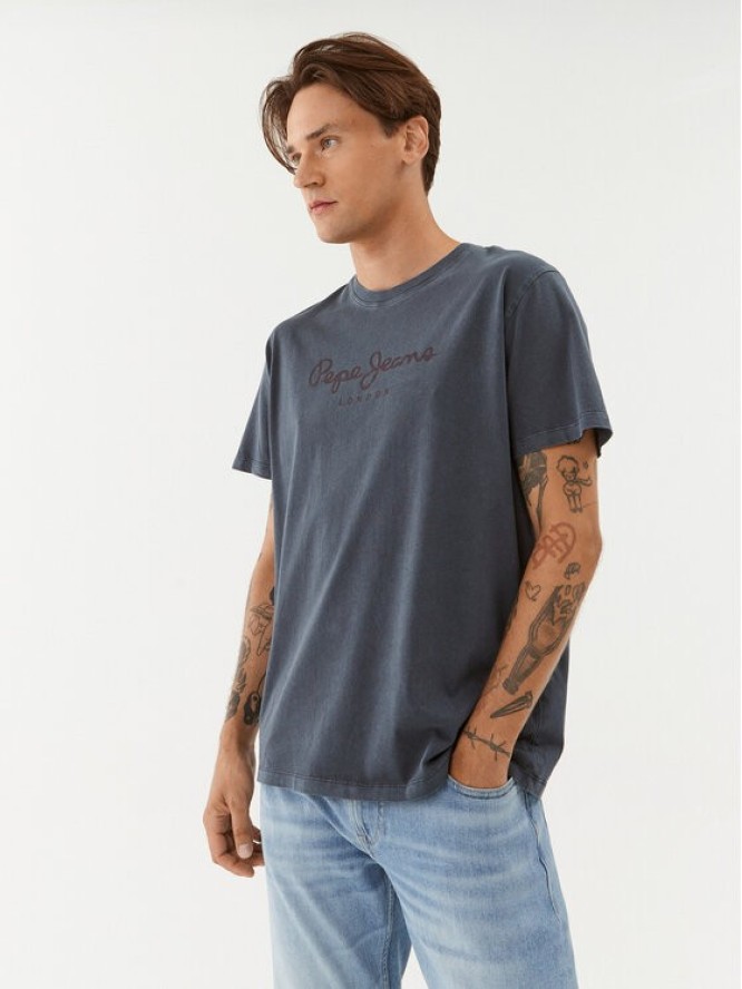 Pepe Jeans T-Shirt Jayden PM509098 Granatowy Regular Fit