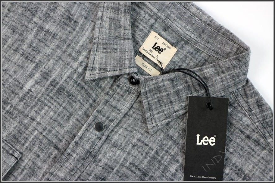 LEE WESTERN SHIRT SLIM FIT MĘSKA KOSZULA ELEGANCKA BLACK L644DK01