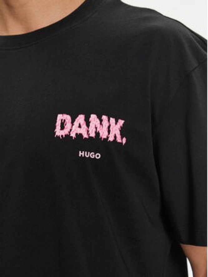 Hugo T-Shirt Danckugo 50517645 Czarny Relaxed Fit
