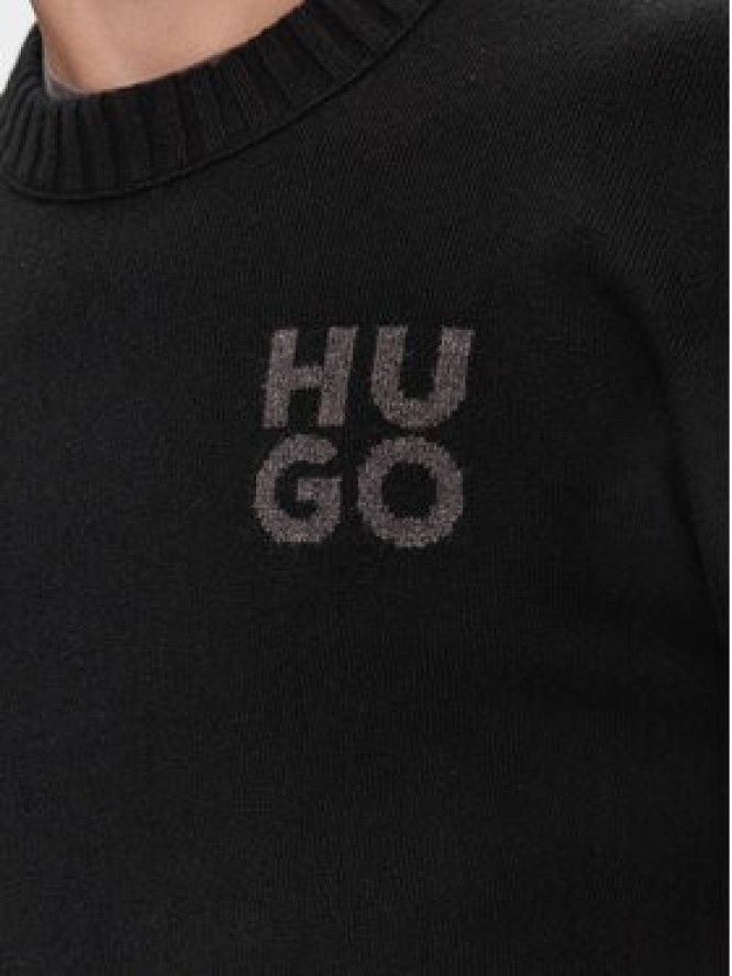 Hugo Sweter San Cassio-L 50500015 Czarny Regular Fit