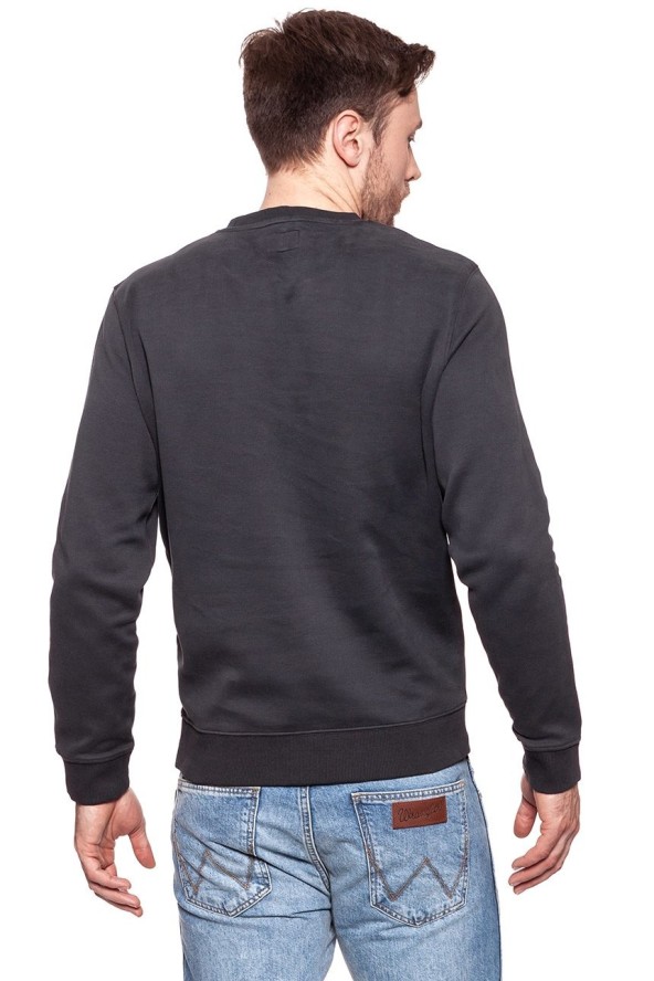 BLUZA WRANGLER MĘSKA CREW SWEAT FADED BLACK W6559IHV6