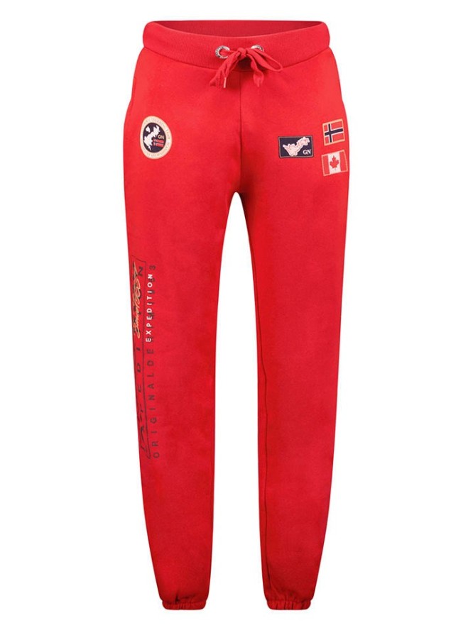 Geographical Norway Spodnie dresowe "Madock" w kolorze czerwonym rozmiar: XL