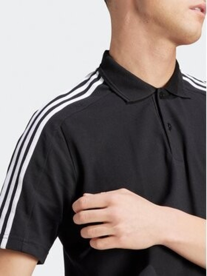 adidas Polo Essentials Piqué Embroidered Small Logo 3-Stripes Polo Shirt IC9310 Czarny Regular Fit