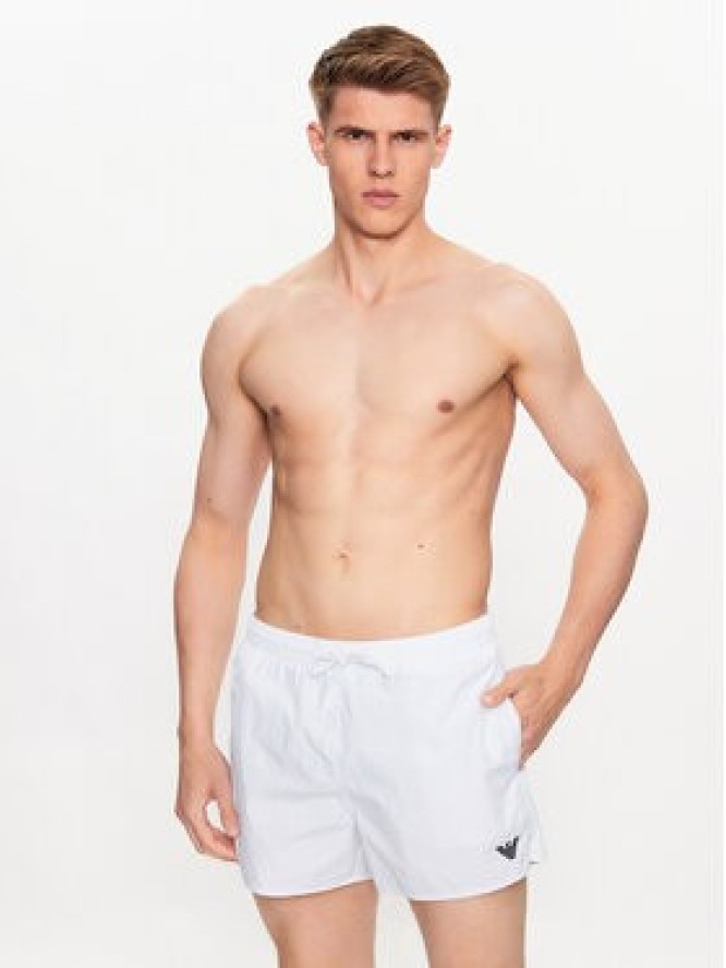 Emporio Armani Underwear Szorty kąpielowe 211756 3R422 00010 Biały Regular Fit