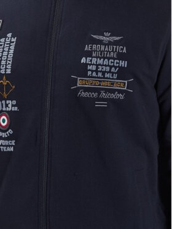 Aeronautica Militare Bluza 231FE1766F419 Granatowy Regular Fit