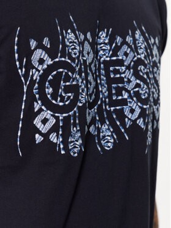 Guess T-Shirt M3GI15 K8FQ4 Granatowy Regular Fit