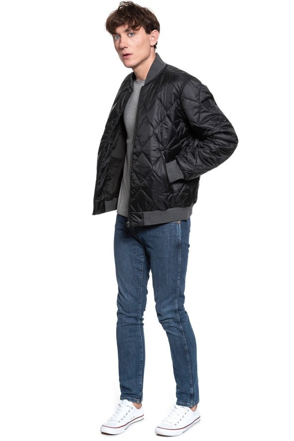 KURTKA WRANGLER BOMBER JACKET BLACK W4A6Y8100