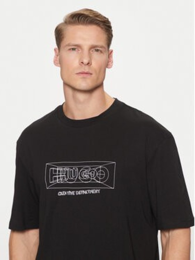 HUGO T-Shirt Nufrancos 50532095 Czarny Regular Fit