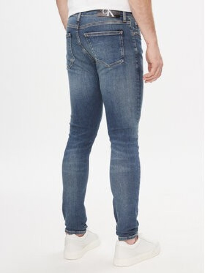 Calvin Klein Jeans Jeansy Super J30J324185 Granatowy Skinny Fit