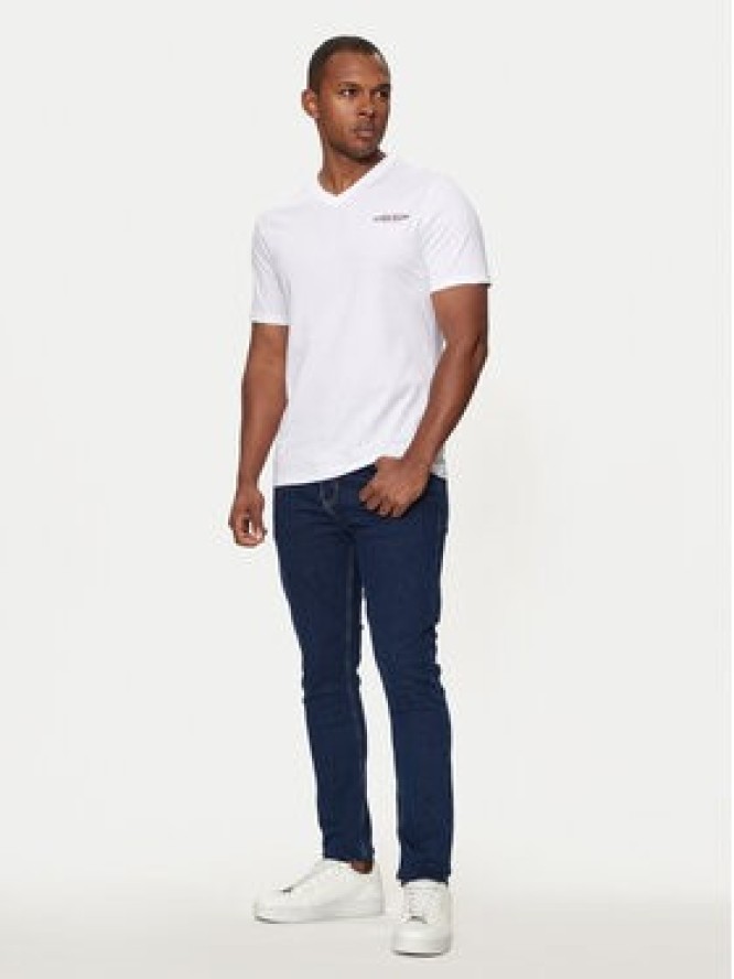 Guess Jeans T-Shirt M4YI50 K8HM0 Biały Regular Fit