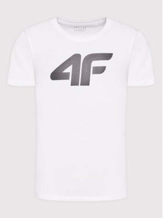 4F T-Shirt H4Z22-TSM353 Biały Regular Fit
