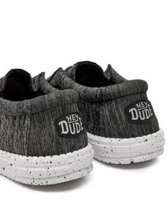 Hey Dude Półbuty Wally Sport Knit 40536-066 Czarny