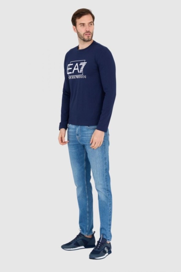 EA7 Longsleeve granatowy