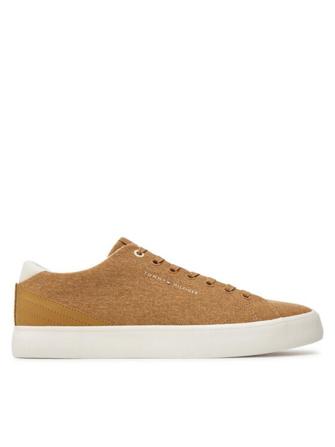 Tommy Hilfiger Tenisówki Th Hi Vulc Low Summer Cvs FM0FM05056 Khaki