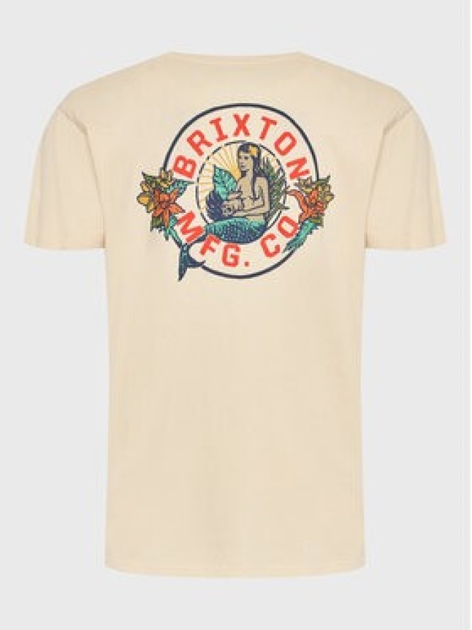 Brixton T-Shirt Geneva 16847 Beżowy Regular Fit