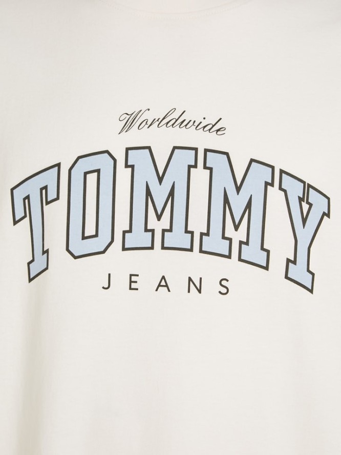 TOMMY JEANS Koszulka w kolorze białym rozmiar: S