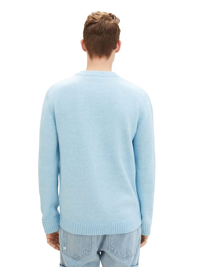 Tom Tailor Sweter w kolorze błękitnym rozmiar: M