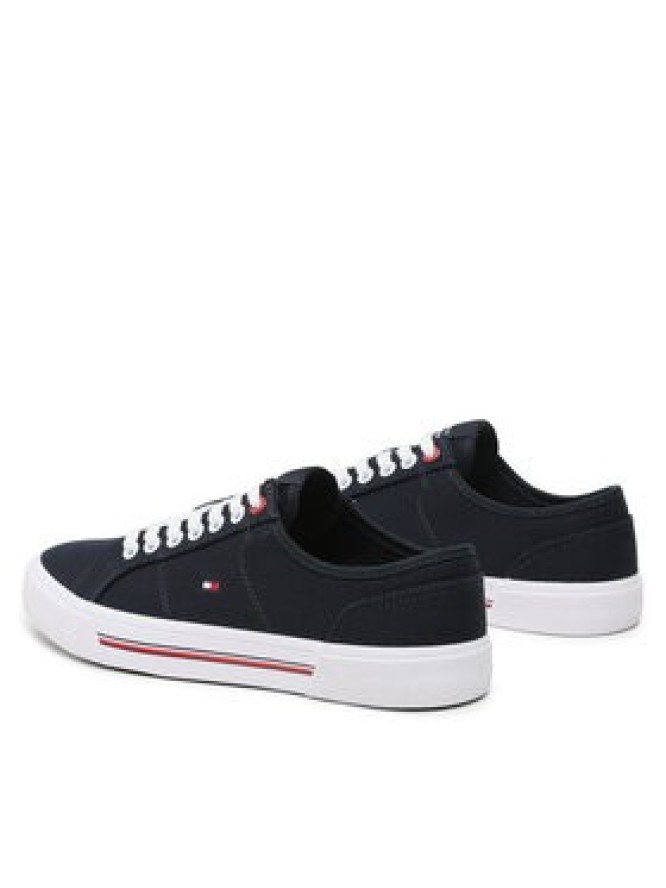 Tommy Hilfiger Tenisówki Core Corporate Vulc Canvas FM0FM04560 Granatowy