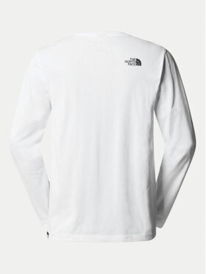 The North Face Longsleeve Simple Dome NF0A87QN Biały Regular Fit