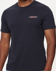 Guess Jeans T-Shirt M4YI55 K8HM0 Granatowy Slim Fit