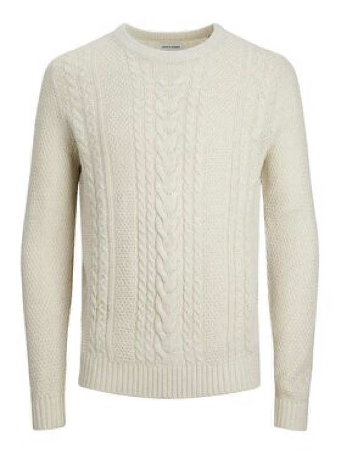 Jack&Jones Sweter 12236314 Écru Regular Fit