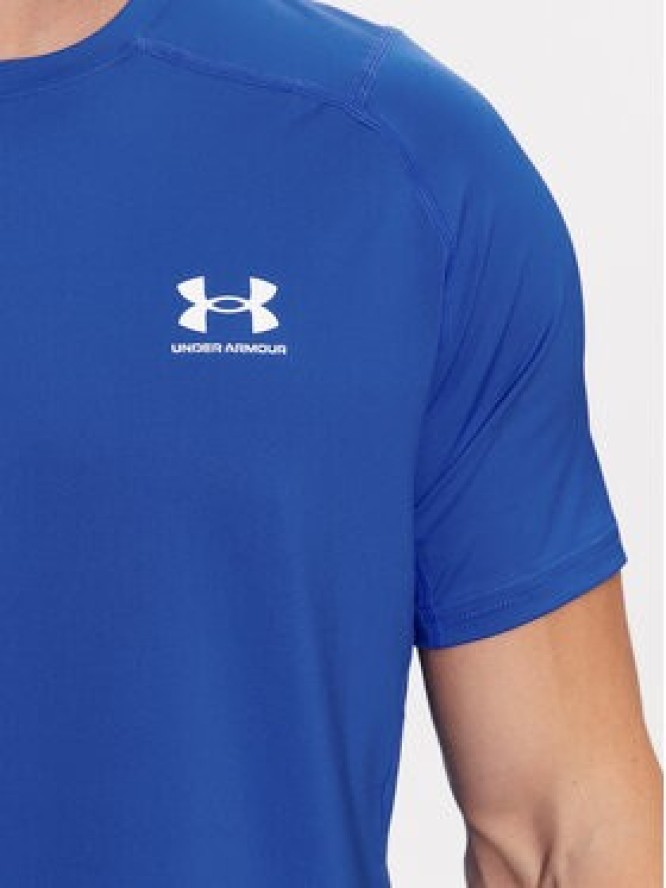 Under Armour T-Shirt Ua Hg Armour Fitted Ss 1361683 Niebieski Fitted Fit